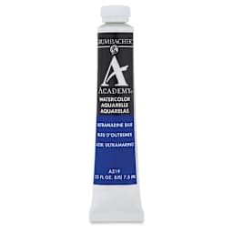 Grumbacher Academy Watercolor - Ultramarine Blue, 7.5 ml tube
