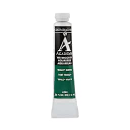 Grumbacher Academy Watercolor - Thalo Green (Blue Shade), 7.5 ml tube