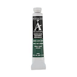 Grumbacher Academy Watercolor - Green Earth Hue, 7.5 ml tube