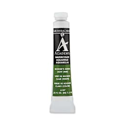 Grumbacher Academy Watercolor - Hooker's Green Light Hue, 7.5 ml tube