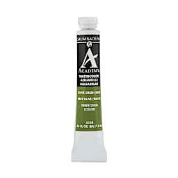 Grumbacher Academy Watercolor - Olive Green Hue, 7.5 ml tube