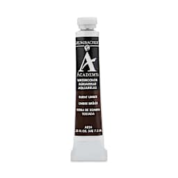 Grumbacher Academy Watercolor - Burnt Umber, 7.5 ml tube