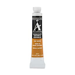 Grumbacher Academy Watercolor - Raw Sienna, 7.5 ml tube