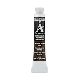 Grumbacher Academy Watercolor - Van Dyck Brown Hue, 7.5 ml tube
