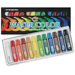 Niji Watercolors - Assorted Colors, Set of 12, 6 ml Tubes (Shown out of packaging.)
