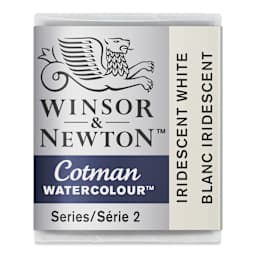 Winsor & Newton Cotman Watercolor - Iridescent White, Half Pan