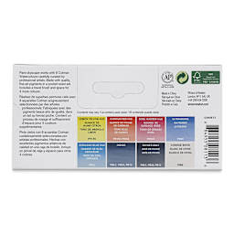 Winsor & Newton Cotman Watercolor Set - Skyscape Pocket Set, Set of 8, Half Pans (Back of packaging)