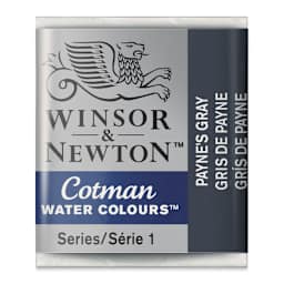 Winsor & Newton Cotman Watercolor Half Pan - Payne's Gray