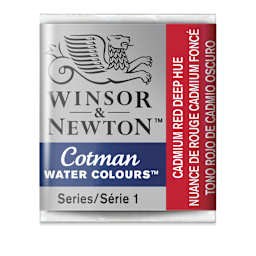 Winsor & Newton Cotman Watercolor Half Pan - Cadmium Red Deep Hue
