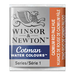 Winsor & Newton Cotman Watercolor Half Pan - Cadmium Red Pale Hue