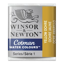 Winsor & Newton Cotman Watercolor Half Pan - Yellow Ochre