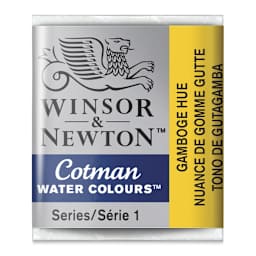 Winsor & Newton Cotman Watercolor Half Pan - Gamboge Hue