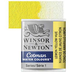 Winsor & Newton Cotman Watercolor Half Pan - Cadmium Orange Hue and swatch