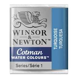 Winsor & Newton Cotman Watercolor Half Pan - Turquoise