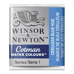 Winsor & Newton Cotman Watercolor Half Pan - Cerulean Blue Hue