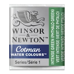 Winsor & Newton Cotman Watercolor Half Pan - Intense Green