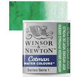 Winsor & Newton Cotman Watercolor Half Pan - Cadmium Orange Hue and swatch