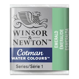 Winsor & Newton Cotman Watercolor Half Pan - Emerald