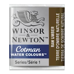 Winsor & Newton Cotman Watercolor Half Pan - Raw Umber