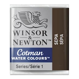 Winsor & Newton Cotman Watercolor Half Pan - Sepia
