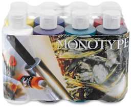 Createx Monotype Color Sets - Front of 8 pc Sampler set shown in package