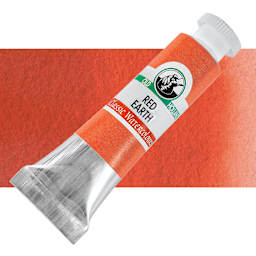 Old Holland Classic Artist Watercolor - Red Earth, 6 ml tube and swatch