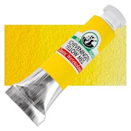 Old Holland Classic Artist Watercolor - Scheveningen Yellow Medium, 6 ml tube and swatch