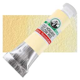Old Holland Classic Artist Watercolor - Old Holland Yellow Medium, 6 ml tube and swatch