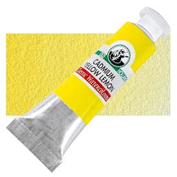 Old Holland Classic Artist Watercolor - Cadmium Yellow Lemon, 6 ml tube and swatch