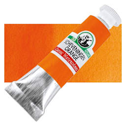 Old Holland Classic Artist Watercolor - Scheveningen Orange, 6 ml tube and swatch