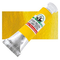 Old Holland Classic Artist Watercolor - Indian Yellow Green Lake Extra, 6 ml tube and swatch