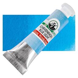 Old Holland Classic Artist Watercolor - Scheveningen Blue Light, 6 ml tube and swatch