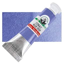 Old Holland Classic Artist Watercolor - Cobalt Blue Deep, 6 ml tube and swatch