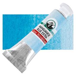 Old Holland Classic Artist Watercolor - Manganese Blue Extra, 6 ml tube and swatch