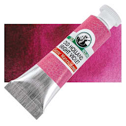 Old Holland Classic Artist Watercolor - Old Holland Bright Violet, 6 ml tube and swatch