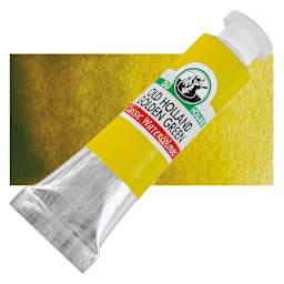 Old Holland Classic Artist Watercolor - Old Holland Golden Green, 6 ml tube and swatch