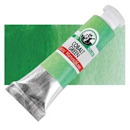 Old Holland Classic Artist Watercolor - Cobalt Green, 6 ml tube and swatch