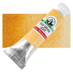 Old Holland Classic Artist Watercolor - Raw Sienna Light, 6 ml tube and swatch