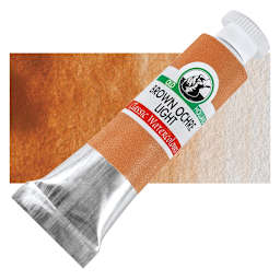 Old Holland Classic Artist Watercolor - Brown Ochre Light, 6 ml tube and swatch