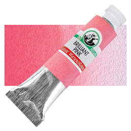 Old Holland Classic Artist Watercolor - Brilliant Pink, 6 ml tube and swatch
