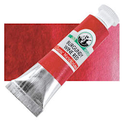 Old Holland Classic Artist Watercolor - Burgundy Wine Red, 6 ml tube and swatch