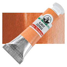 Old Holland Classic Artist Watercolor - Burnt Sienna, 6 ml tube and swatch
