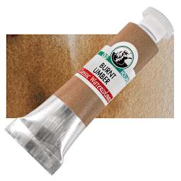 Old Holland Classic Artist Watercolor - Burnt Umber, 6 ml tube and swatch