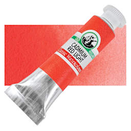 Old Holland Classic Artist Watercolor - Cadmium Red Light, 6 ml tube and swatch