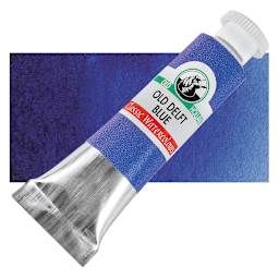 Old Holland Classic Artist Watercolor - Old Delft Blue, 6 ml tube and swatch