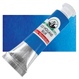 Old Holland Classic Artist Watercolor - Old Holland Blue, 6 ml tube and swatch