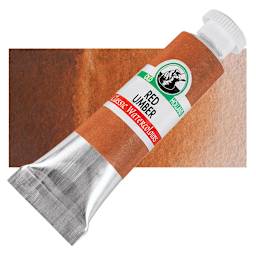 Old Holland Classic Artist Watercolor - Red Umber, 6 ml tube and swatch