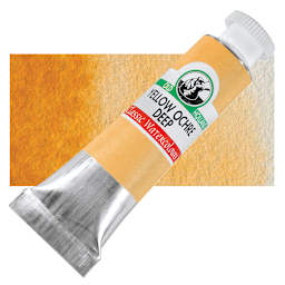 Old Holland Classic Artist Watercolor - Yellow Ochre Deep, 6 ml tube and swatch