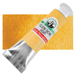 Old Holland Classic Artist Watercolor - Yellow Ochre Light, 6 ml tube and swatch