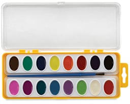 Washable Watercolors, Set of 16 w/ Brush